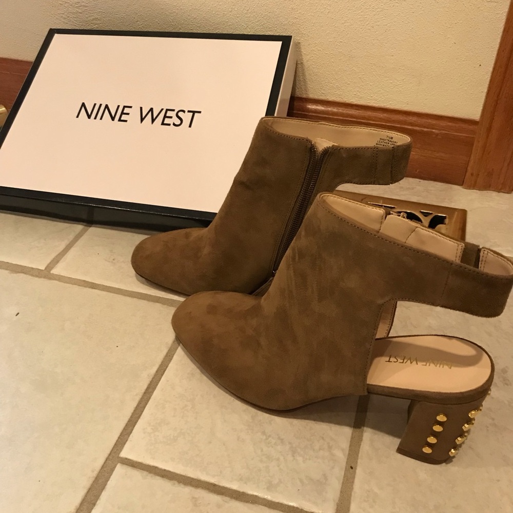Nine West suede booties